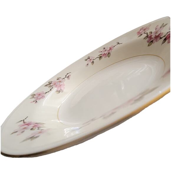 Two Eggshell Nautilus Homer Laughlin Apple Blossom China Bowls Vintage Made 1943 - Picture 5 of 11